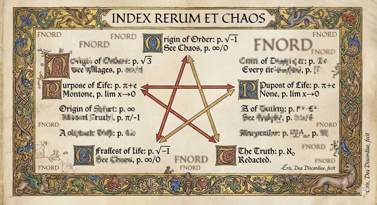 Dictionary page where all definitions are arrows pointing to other words in an impossible circular pattern. M.C. Escher meets Oxford English Dictionar